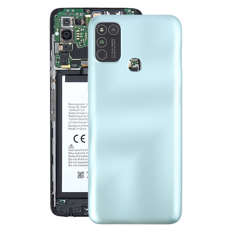 For Infinix Hot 10 Play Original Battery Back Cover(Green) - Back Cover by buy2fix | Online Shopping UK | buy2fix