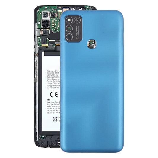 For Infinix Hot 10 Play Original Battery Back Cover(Blue) - Back Cover by buy2fix | Online Shopping UK | buy2fix