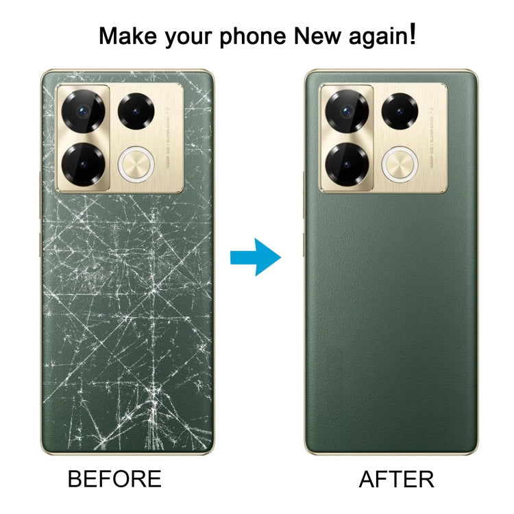 For Infinix Note 40 Pro 5G X6851 Original Battery Back Cover(Gold) - Back Cover by buy2fix | Online Shopping UK | buy2fix