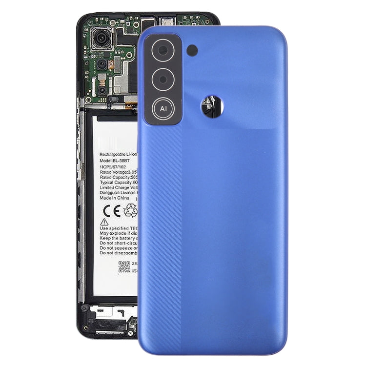 For Tecno Pop 5 LTE Original Battery Back Cover(Blue) - Back Cover by buy2fix | Online Shopping UK | buy2fix
