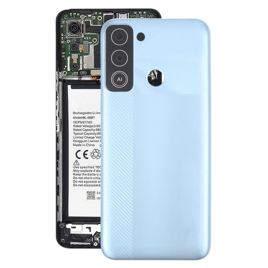 For Tecno Pop 5 LTE Original Battery Back Cover(Silver) - Back Cover by buy2fix | Online Shopping UK | buy2fix