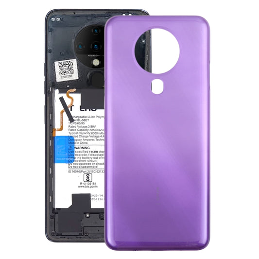 For Tecno Spark 6 Original Battery Back Cover(Purple) - Back Cover by buy2fix | Online Shopping UK | buy2fix