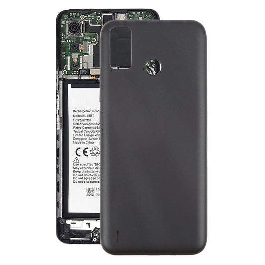 For Tecno Spark 6 Go Original Battery Back Cover(Black) - Back Cover by buy2fix | Online Shopping UK | buy2fix