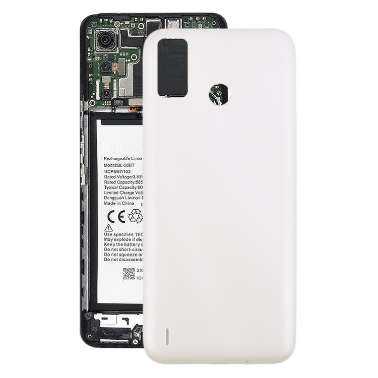 For Tecno Spark 6 Go Original Battery Back Cover(White) by buy2fix