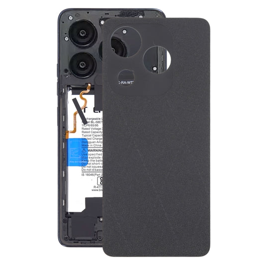 For Tecno Spark 20C Original Battery Back Cover(Black) - Back Cover by buy2fix | Online Shopping UK | buy2fix