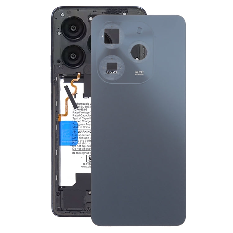 For Tecno Spark Go 2024 Original Battery Back Cover(Black) - Back Cover by buy2fix | Online Shopping UK | buy2fix
