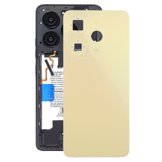 For Tecno Spark Go 2024 Original Battery Back Cover(Gold) - Back Cover by buy2fix | Online Shopping UK | buy2fix
