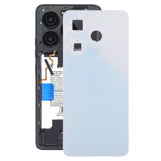 For Tecno Spark Go 2024 Original Battery Back Cover(White) - Back Cover by buy2fix | Online Shopping UK | buy2fix