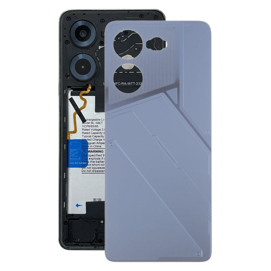 For Tecno Pova 5 4G Original Battery Back Cover(Black) - Back Cover by buy2fix | Online Shopping UK | buy2fix