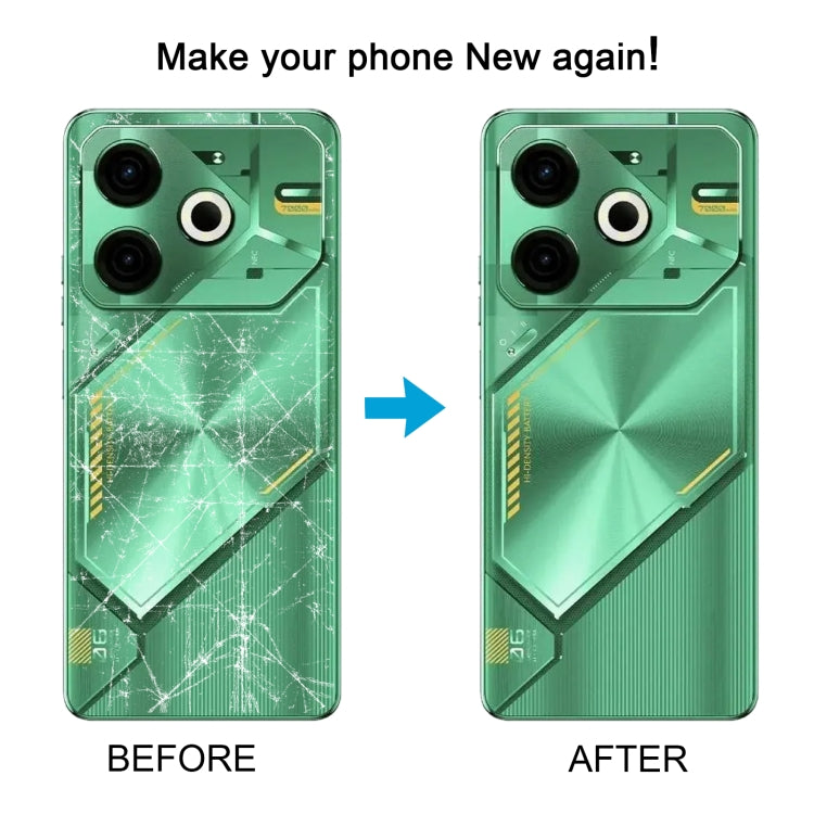 For Tecno Pova 6 Neo 4G Original Battery Back Cover(Silver) by buy2fix