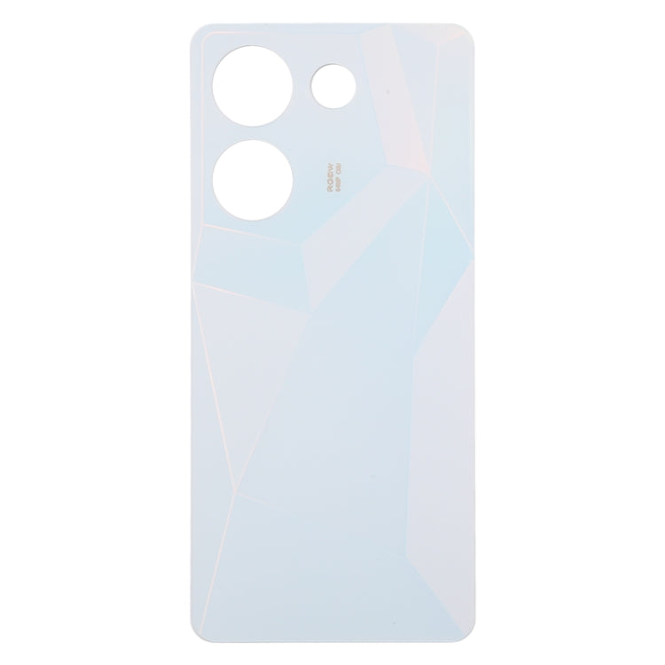 For Tecno Camon 20 Original Battery Back Cover(White) - Back Cover by buy2fix | Online Shopping UK | buy2fix
