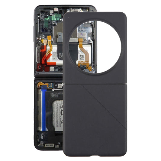 For Tecno Phantom V Flip Original Battery Back Cover(Black) - Back Cover by buy2fix | Online Shopping UK | buy2fix