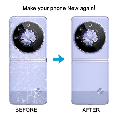 For Tecno Phantom V Flip Original Battery Back Cover(Black) by buy2fix