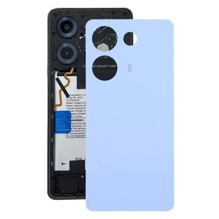 For Tecno Camon 20 Pro Original Battery Back Cover(Blue) by buy2fix