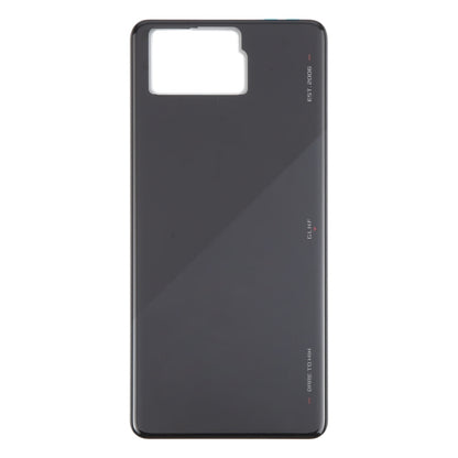 For Asus ROG Phone 8 Pro AI2401 AI2401_A Global Original Glass Battery Back Cover(Bright Black) - Back Cover by buy2fix | Online Shopping UK | buy2fix