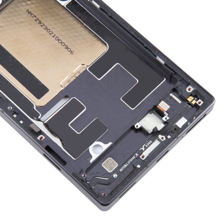 For ZTE nubia Red Magic 8 Pro / 8 Pro+ / 8S Pro / 8S Pro+ Middle Frame Bezel Plate, Without Side Keys (Black) - For ZTE by buy2fix | Online Shopping UK | buy2fix