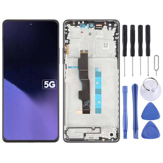 For Xiaomi Poco X6 Neo Original LCD Screen Digitizer Full Assembly with Frame (Black) by buy2fix