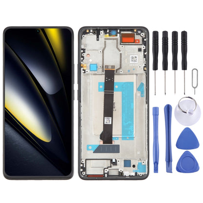 For Xiaomi Poco F6 Original LCD Screen Digitizer Full Assembly with Frame (Black) by buy2fix