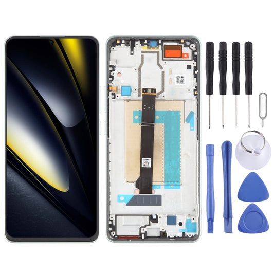 For Xiaomi Poco F6 Original LCD Screen Digitizer Full Assembly with Frame (Green) by buy2fix