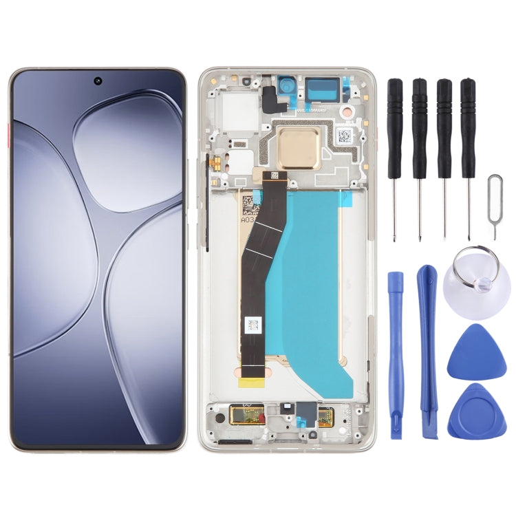 For Xiaomi Redmi K70 Ultra Original LCD Screen Digitizer Full Assembly with Frame (White) by buy2fix