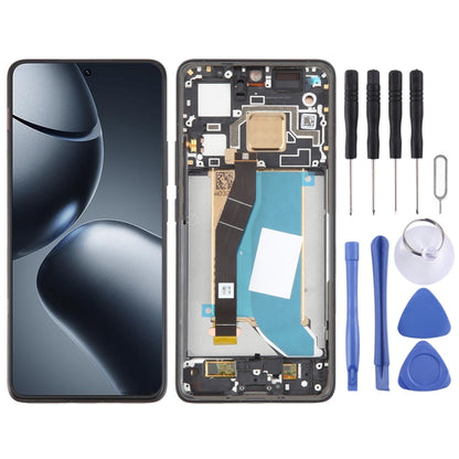 For Xiaomi 14T Pro Original LCD Screen Digitizer Full Assembly with Frame (Black) by buy2fix
