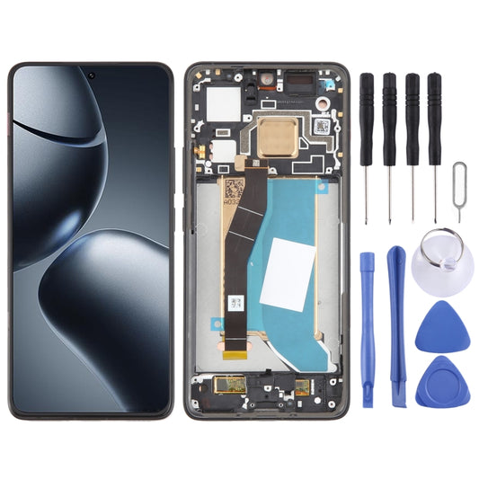For Xiaomi 14T Pro Original LCD Screen Digitizer Full Assembly with Frame (Black) by buy2fix