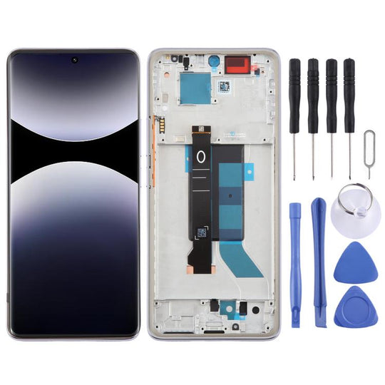 For Xiaomi Redmi Note 14 Pro 5G Original LCD Screen Digitizer Full Assembly with Frame (Purple)