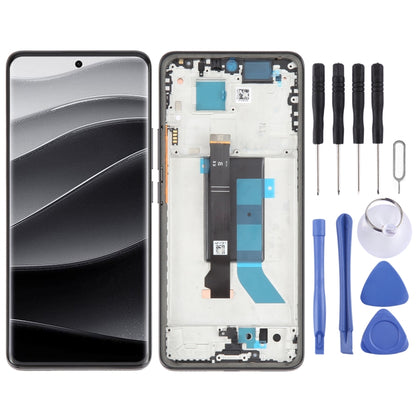 For Xiaomi Redmi Note 14 Pro+ 5G Original LCD Screen Digitizer Full Assembly with Frame (Black) by buy2fix
