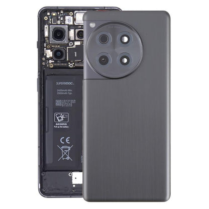 For OnePlus Ace 3 Battery Back Cover with Camera Lens Cover(Black) - Back Cover by buy2fix | Online Shopping UK | buy2fix