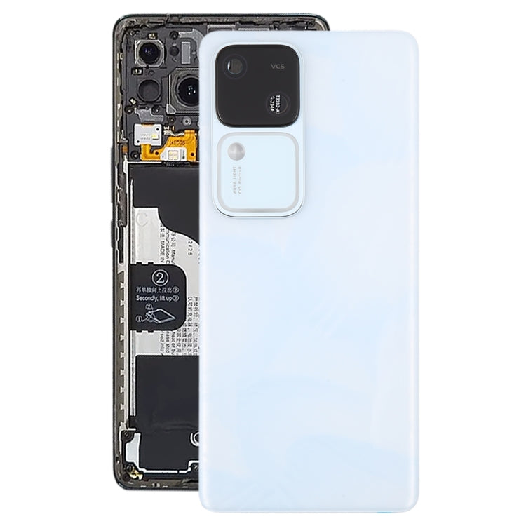 For vivo S18 5G Original Battery Back Cover with Camera Lens Cover(White) - Back Cover by buy2fix | Online Shopping UK | buy2fix