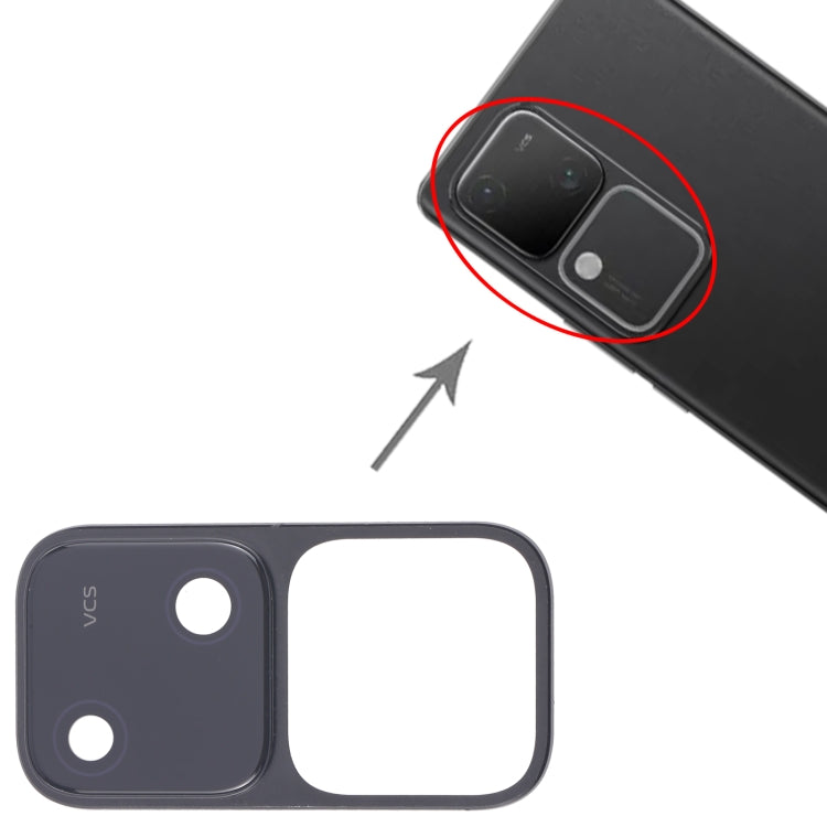 For vivo S18 5G Original Rear Camera Lens Cover (Black) - Camera Parts by buy2fix | Online Shopping UK | buy2fix