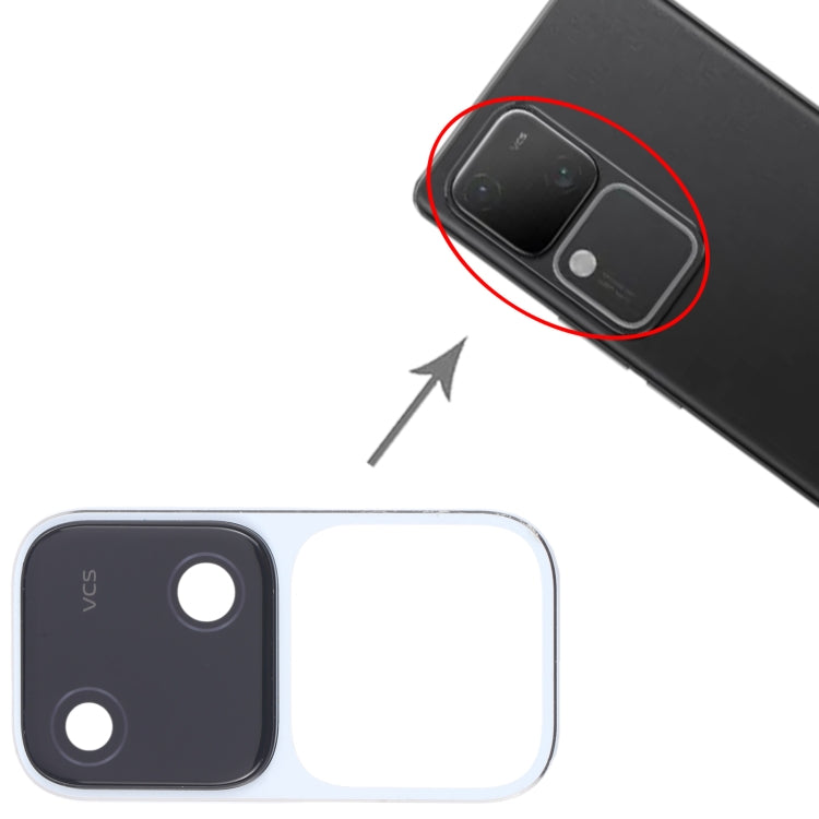 For vivo S18 5G Original Rear Camera Lens Cover (White) - Camera Parts by buy2fix | Online Shopping UK | buy2fix