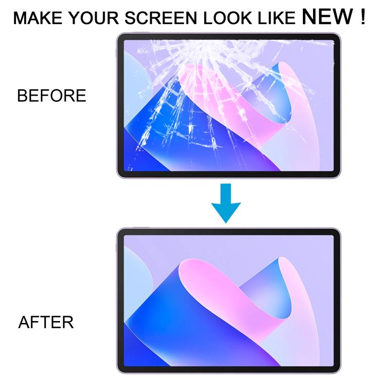 For Huawei MatePad 11 2023 DBR-W10 Front Screen Outer Glass Lens, Matte Version (Frosted Black) by buy2fix