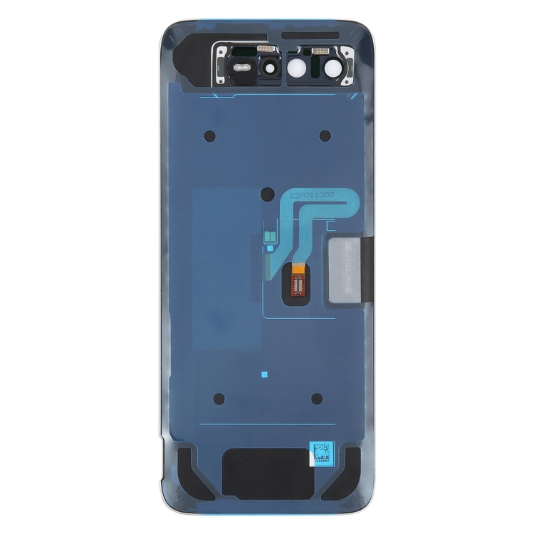 For Asus ROG Phone 6 Pro AI2201-D Glass Battery Back Cover with NFC/LCD(White) - Back Cover by buy2fix | Online Shopping UK | buy2fix