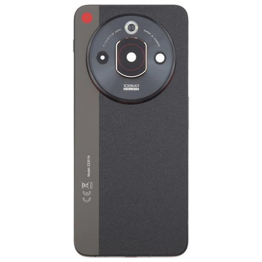 For ZTE nubia Focus Pro Z2351N Glass Battery Back Cover with Middle Frame / Camera Lens Cover(Black) - For ZTE by buy2fix | Online Shopping UK | buy2fix