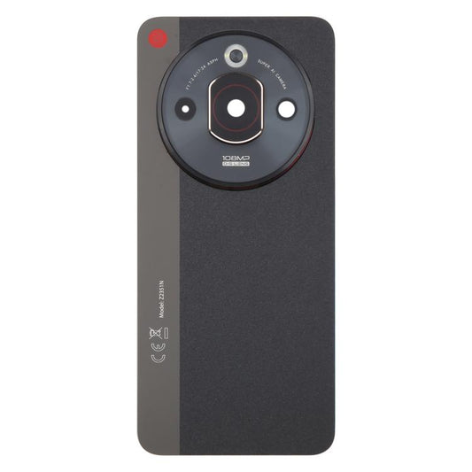 For ZTE nubia Focus Pro Z2351N Glass Battery Back Cover with Adhesive / Camera Lens Cover(Black) - For ZTE by buy2fix | Online Shopping UK | buy2fix
