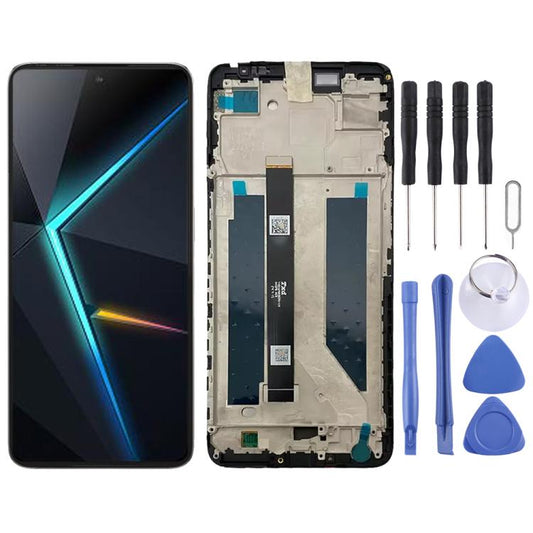 For ZTE nubia Neo 2 5G Z2352N LCD Screen Digitizer Full Assembly with Frame (Black) - For ZTE by buy2fix | Online Shopping UK | buy2fix