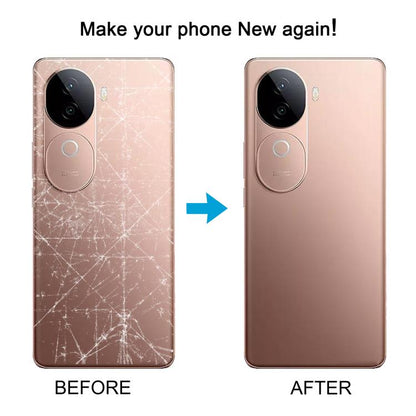For vivo V40e Battery Back Cover with Camera Lens Cover(Gold) - Back Cover by buy2fix | Online Shopping UK | buy2fix