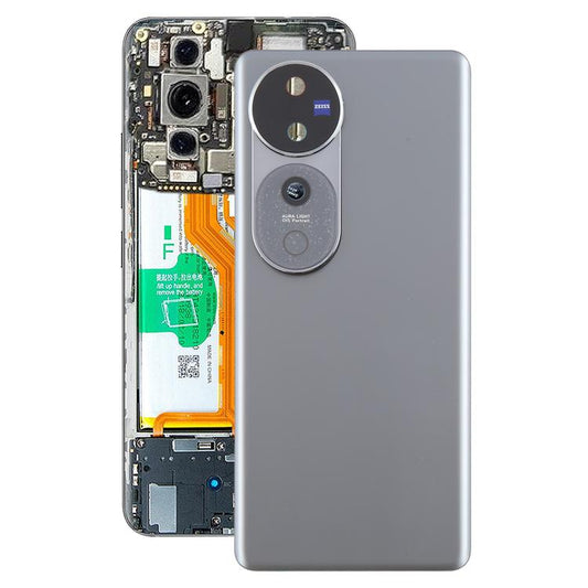 For vivo V40 Pro Battery Back Cover with Camera Lens Cover(Gray) - Back Cover by buy2fix | Online Shopping UK | buy2fix