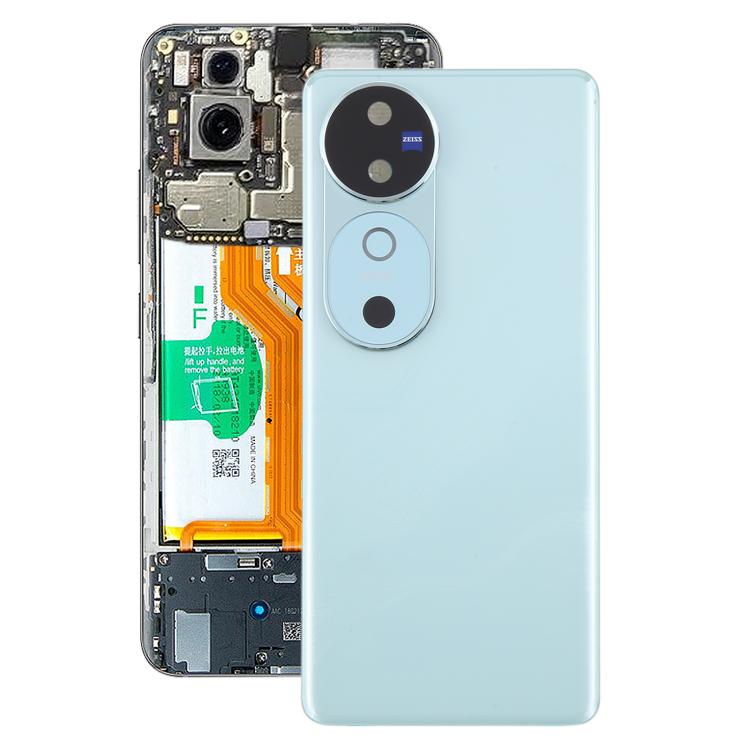 For vivo V40 Battery Back Cover with Camera Lens Cover(Blue) - Back Cover by buy2fix | Online Shopping UK | buy2fix