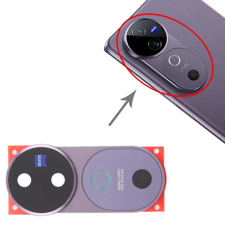 For vivo V40 Original Rear Camera Lens Cover (Purple) - Camera Parts by buy2fix | Online Shopping UK | buy2fix