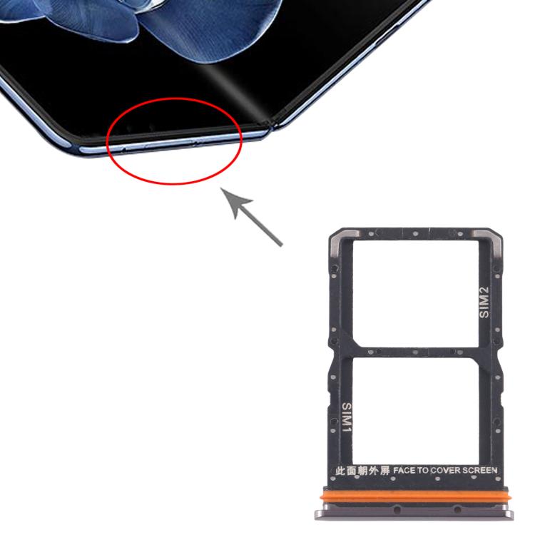 For Xiaomi Mix Fold 4 Original SIM Card Tray + SIM Card Tray (Black) - Card Tray by buy2fix | Online Shopping UK | buy2fix