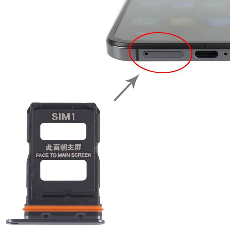 For Xiaomi Mix Flip Original SIM Card Tray + SIM Card Tray (Black) - Card Tray by buy2fix | Online Shopping UK | buy2fix