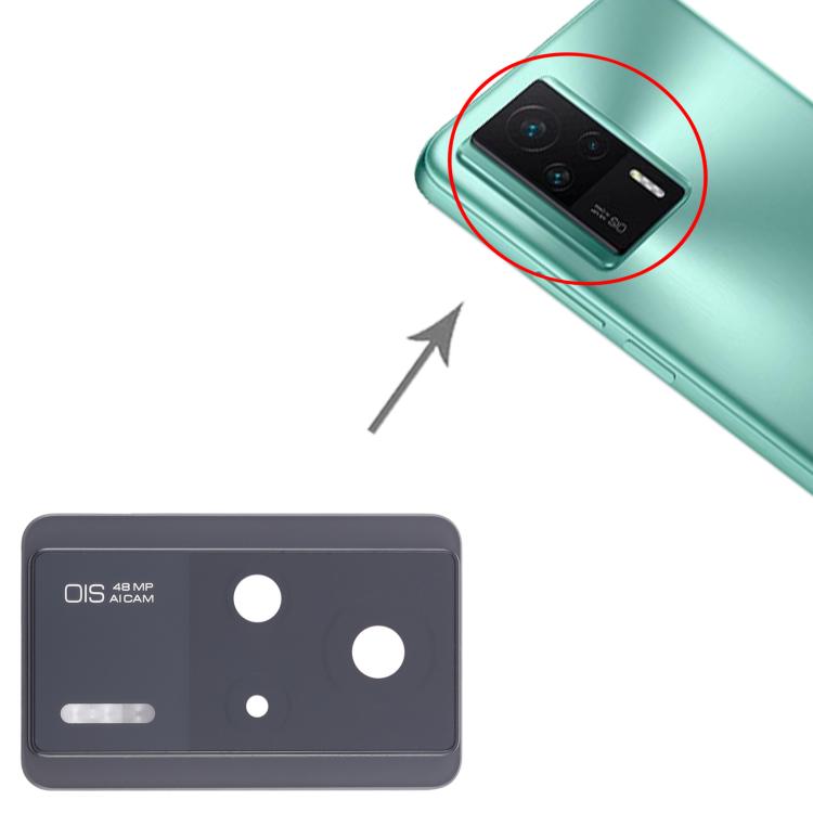 For Xiaomi Redmi K60E Original Rear Camera Lens Cover (Black) - Camera by buy2fix | Online Shopping UK | buy2fix