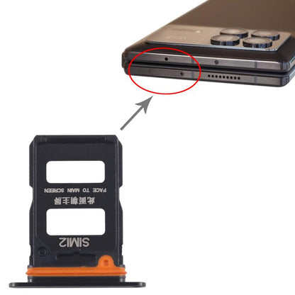 For Xiaomi Mix Fold 3 Original SIM Card Tray + SIM Card Tray (Black) - Card Tray by buy2fix | Online Shopping UK | buy2fix