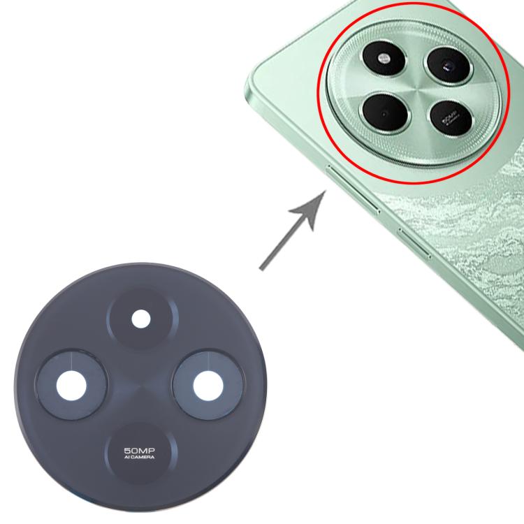 For Xiaomi Poco C75 4G Original Rear Camera Lens Cover (Black) - Camera by buy2fix | Online Shopping UK | buy2fix