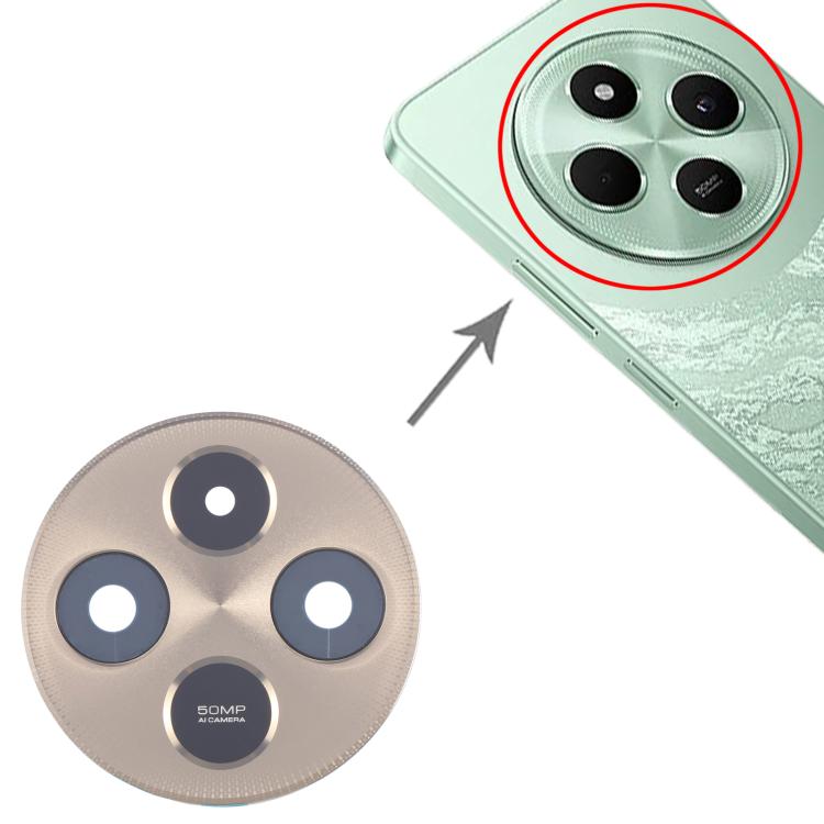 For Xiaomi Poco C75 5G Original Rear Camera Lens Cover (Gold) - Camera by buy2fix | Online Shopping UK | buy2fix