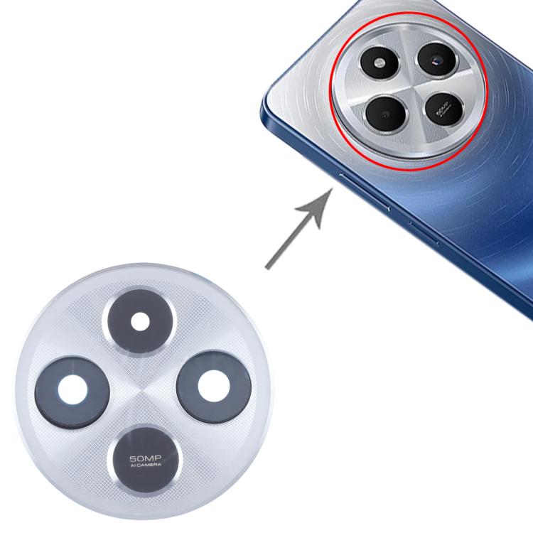 For Xiaomi Redmi 14C 4G Original Rear Camera Lens Cover (Silver) - Camera by buy2fix | Online Shopping UK | buy2fix