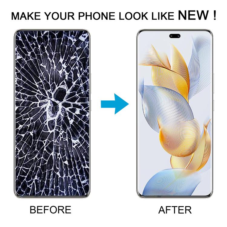 For Honor 90 Pro Original LCD Screen Digitizer Full Assembly with Frame (Silver) - LCD Screen by buy2fix | Online Shopping UK | buy2fix