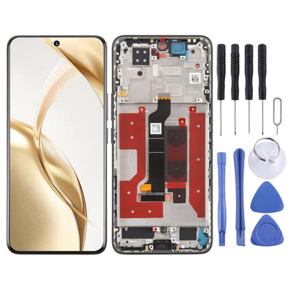 For Honor 200 Original LCD Screen Digitizer Full Assembly with Frame (Black) - LCD Screen by buy2fix | Online Shopping UK | buy2fix